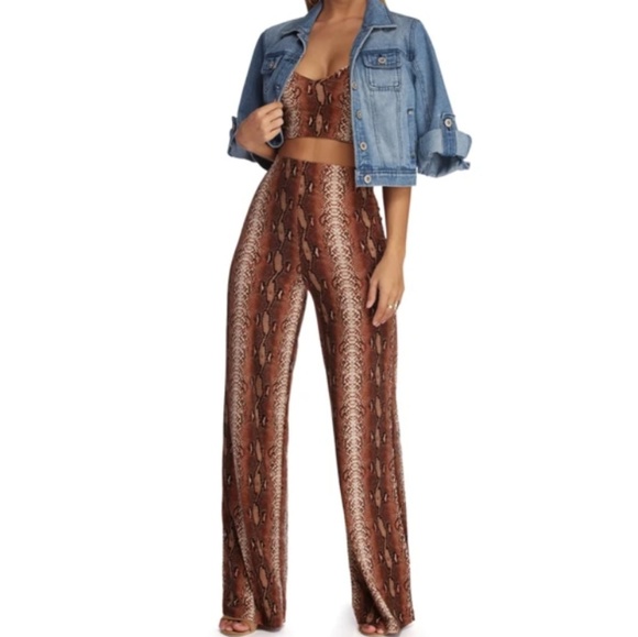 Windsor Other - Rust Snake Print Two Pieces Set..